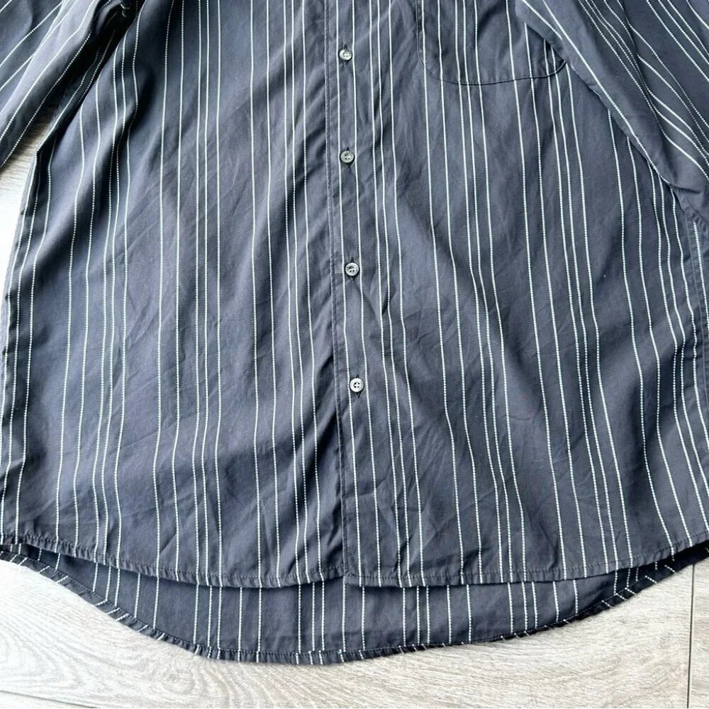 Lacoste Striped Black Button Down Shirt - Picture 7 of 15